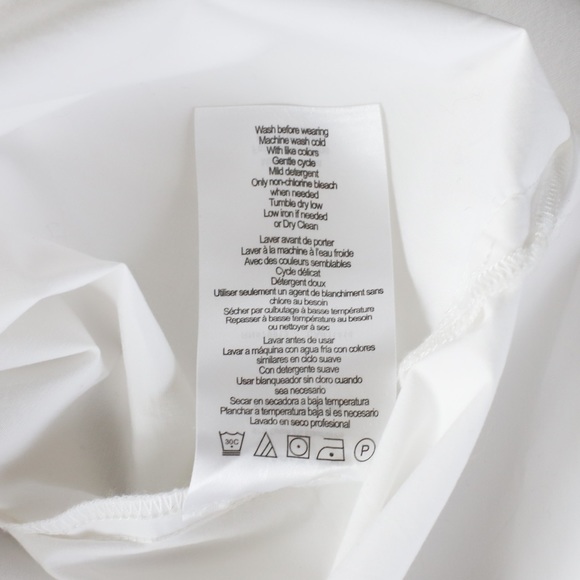 A Pea in the Pod Pietro Brunelli Cotton Poplin Maternity Blouse White Small - Picture 9 of 9